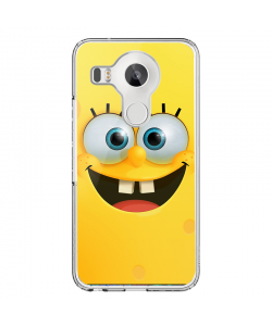 Spongebob - LG Nexus 5X Carcasa Transparenta Silicon