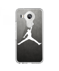 White Jordan - LG Nexus 5X Carcasa Transparenta Silicon