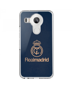 Real Madrid - LG Nexus 5 Carcasa Transparenta Silicon