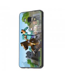 Minecraft Horse - Samsung Galaxy J5 Carcasa Silicon 
