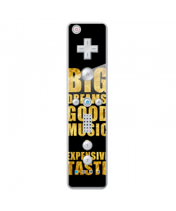 Good Music Black - Nintendo Wii Remote Skin