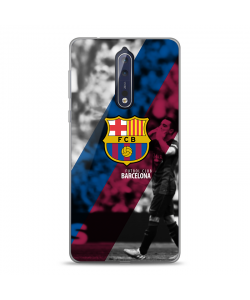 FC Barcelona 2 - Nokia 8 Carcasa Transparenta Silicon