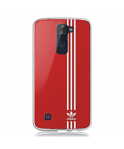 Red Adidas - LG K8 Carcasa Transparenta Silicon