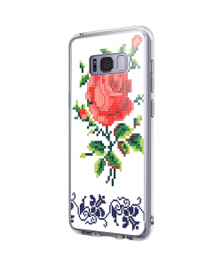 Red Rose - Samsung Galaxy S8 Carcasa Premium Silicon
