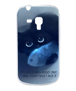Sea Food - Samsung Galaxy S3 Mini Carcasa Transparenta Plastic