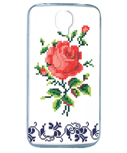 Red Rose - Samsung Galaxy S4 Carcasa Transparenta Silicon