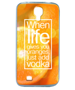 Vodka Orange - Samsung Galaxy S4 Carcasa Transparenta Silicon