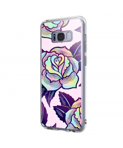 Psychedelic Flower - Samsung Galaxy S8 Carcasa Premium Silicon