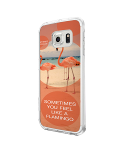 Flamingo Feeling - Samsung Galaxy S6 Edge Carcasa Plastic Premium