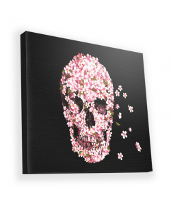 Cherry Blossom Skull - Canvas Art 45x45