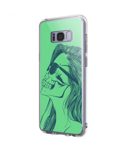 Skull Girl - Samsung Galaxy S8 Carcasa Premium Silicon